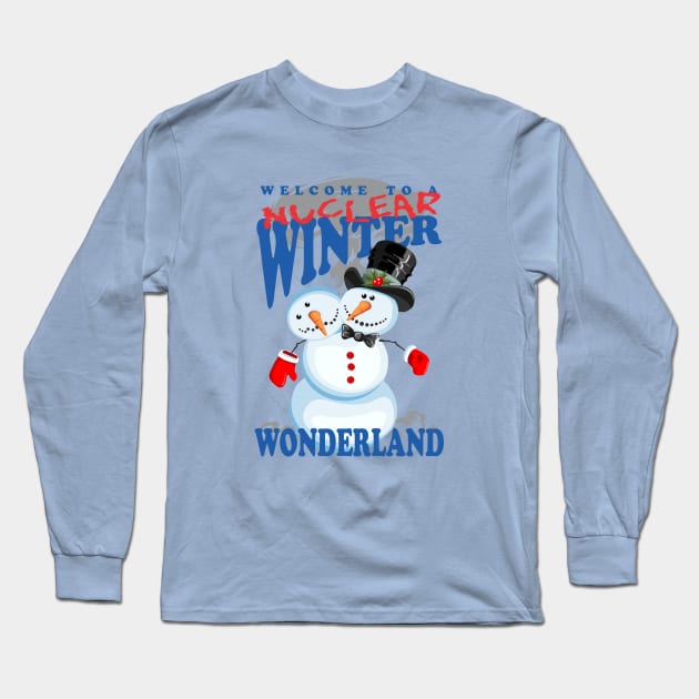 Nuclear winter wonderland Long Sleeve T-Shirt by ZombieNinjas